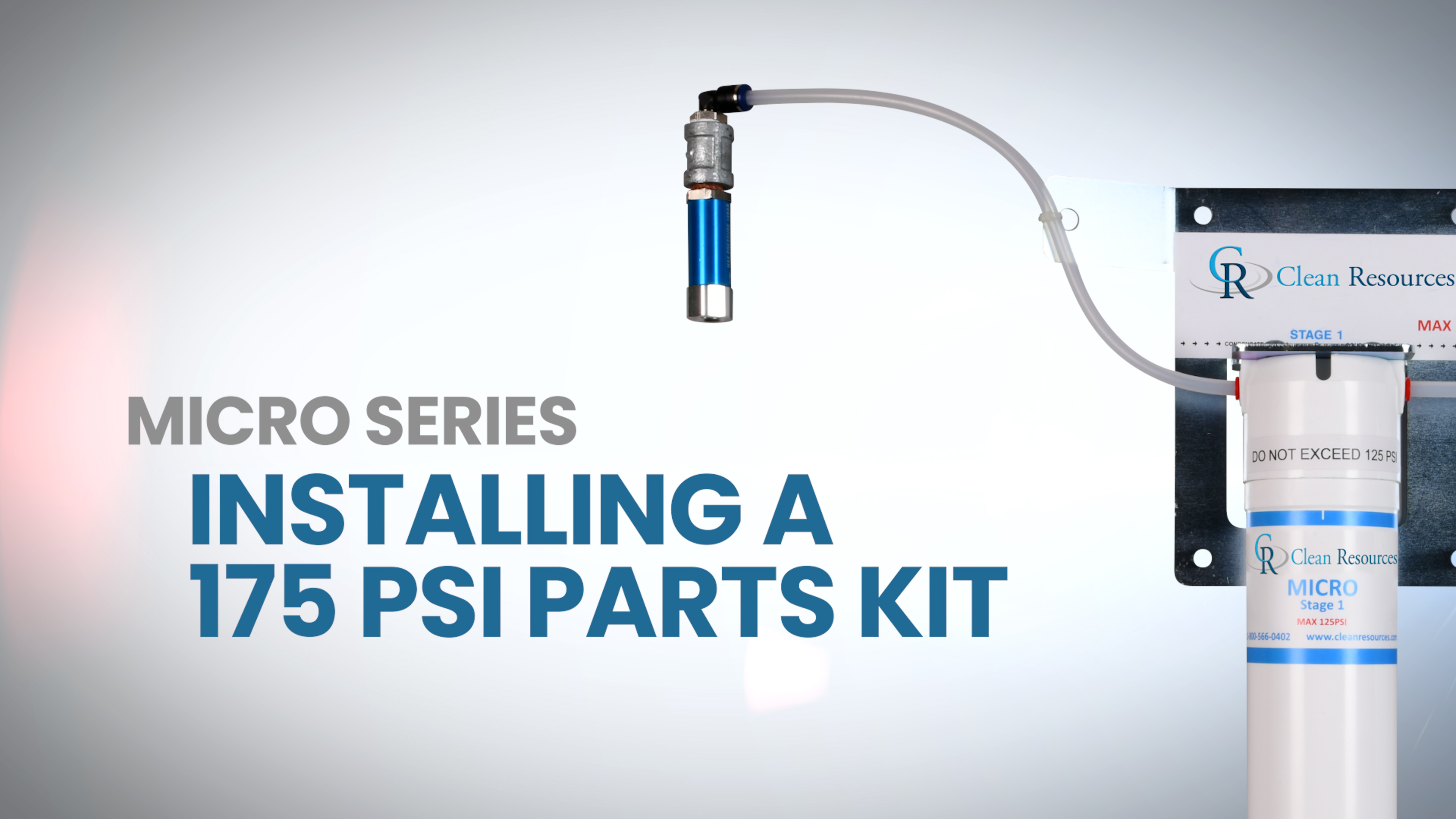 Installing a 175 psi parts kit